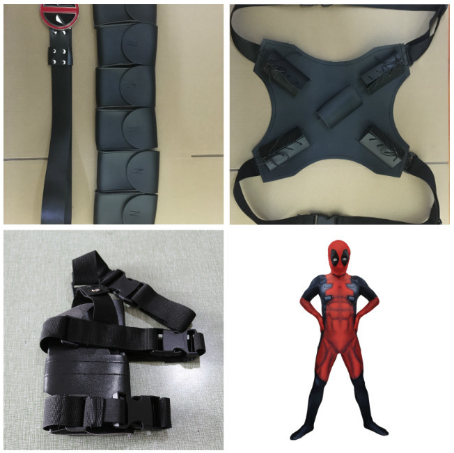Deadpool Wade Wilson Outfit Suit Costume For Kids Adults
