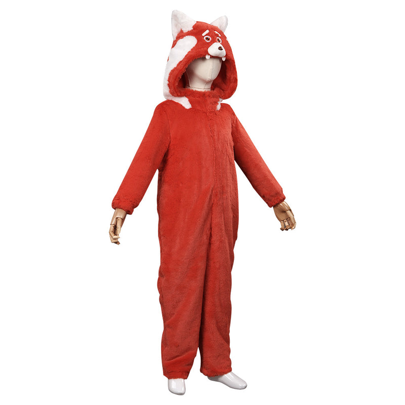Kids Children Turning Red Mei Jumpsuit Sleepwear Cosplay Costume