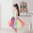 Kids Girls Rainbow Cosplay Costume Outfits Halloween Carnival Party Disguise Suit