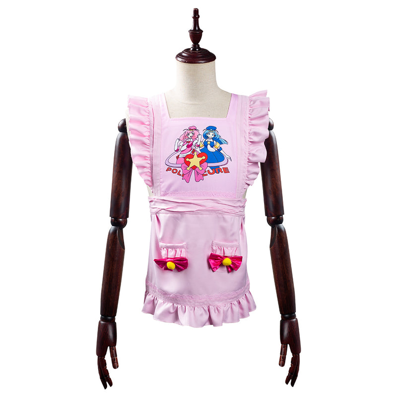 The Way Of the Household Husband Tatsu Pink Apron Halloween Carnival Suit Cosplay Costume