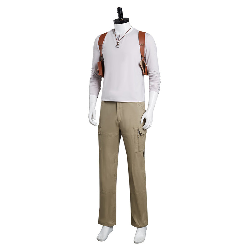 Uncharted 2022 Nathan Drake Cosplay Costume Outfits Halloween Carnival Suit