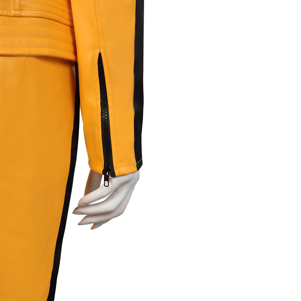 Veste Kill Bill The Bride - Cosplay Cuir Véritable Jaune - Homme - Motard - The Sparks Up