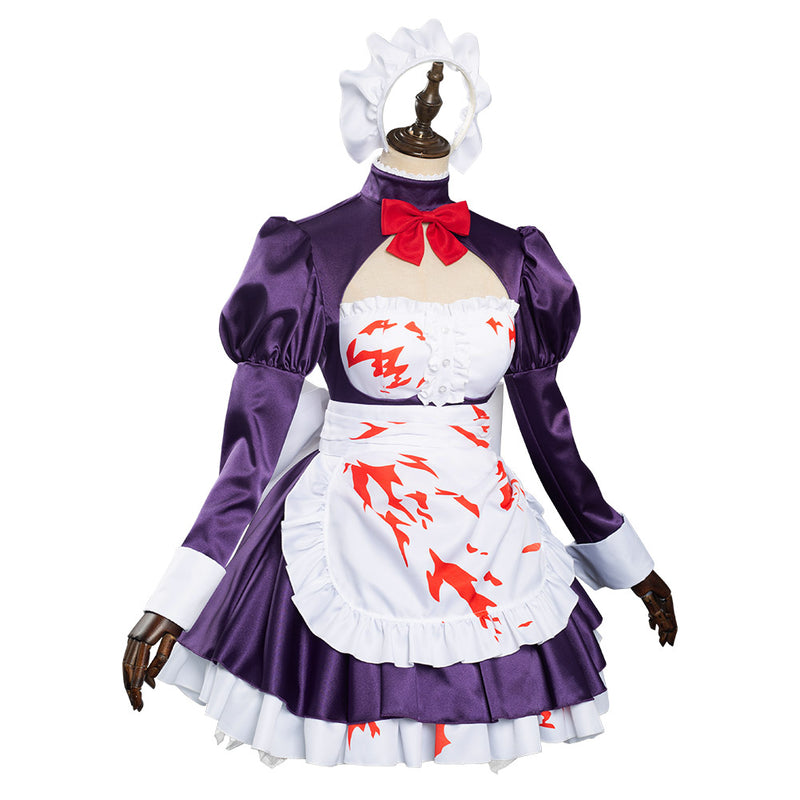 Anime High-Rise Invasion Maid-fuku Kamen Maid Dress Outfits Cosplay Costume