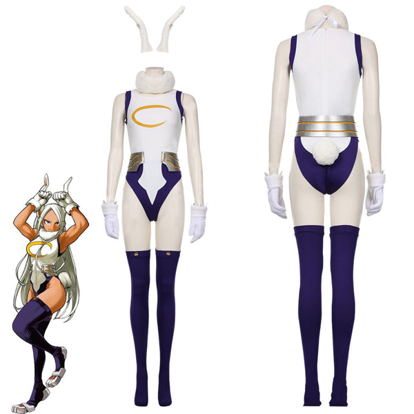 My hero Academic Rabbit Jumpsuit Bunny Girl Cosplay Bodysuit Rompers Suit Miruko‘s Sexy Jumpsuit Cosplay Costume