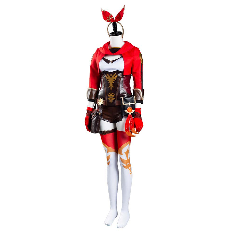 Genshin Impact Amber Jumpsuit Outfits Halloween Carnival Suit Cosplay Costume