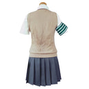 A Certain Scientific Railgun Misaka Mikoto/Shirai Kuroko School Uniform Top Skirt Outfit Halloween Carnival Costume Cosplay Costume