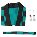 Halloween Carnival Suit with Earrings Belt Cosplay Costume