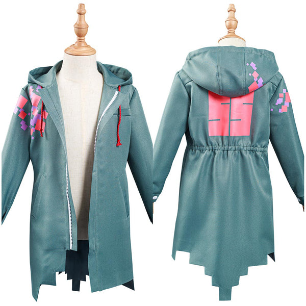 Danganronpa Nagito Komaeda Kids Children Army Green Jacket Coat Cospla