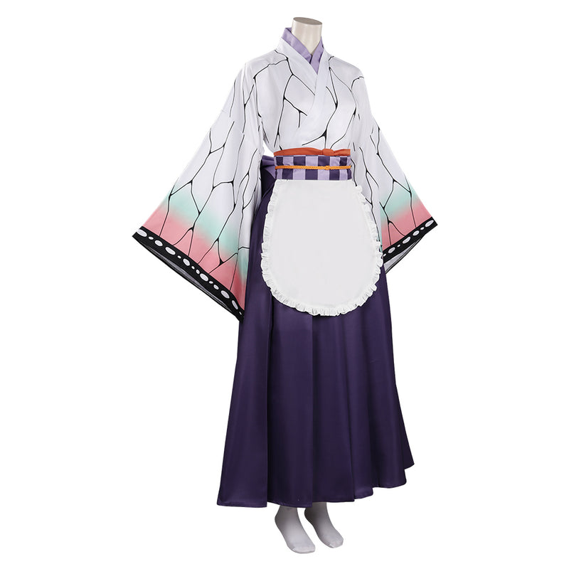 Kochou Shinobu Cosplay Costume Maid Dress Outfits Halloween Carnival Suit