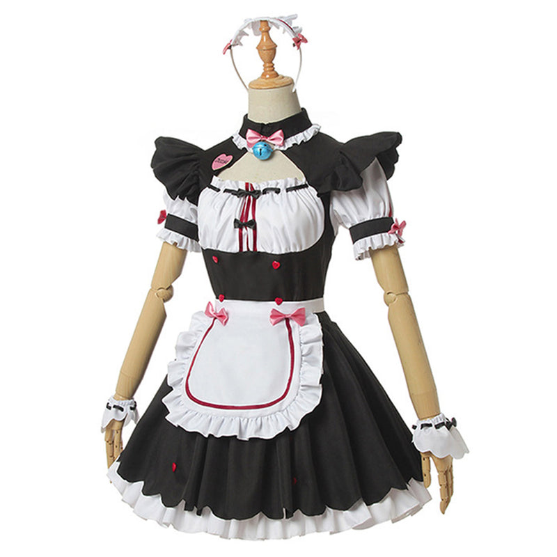 Nekopara Chocola Vanilla Women Sexy Cat Maid Servant Dress Cosplay Costume Nekopara Chocola Vanilla Women Sexy Cat Maid Servant Dress Cosplay Costume