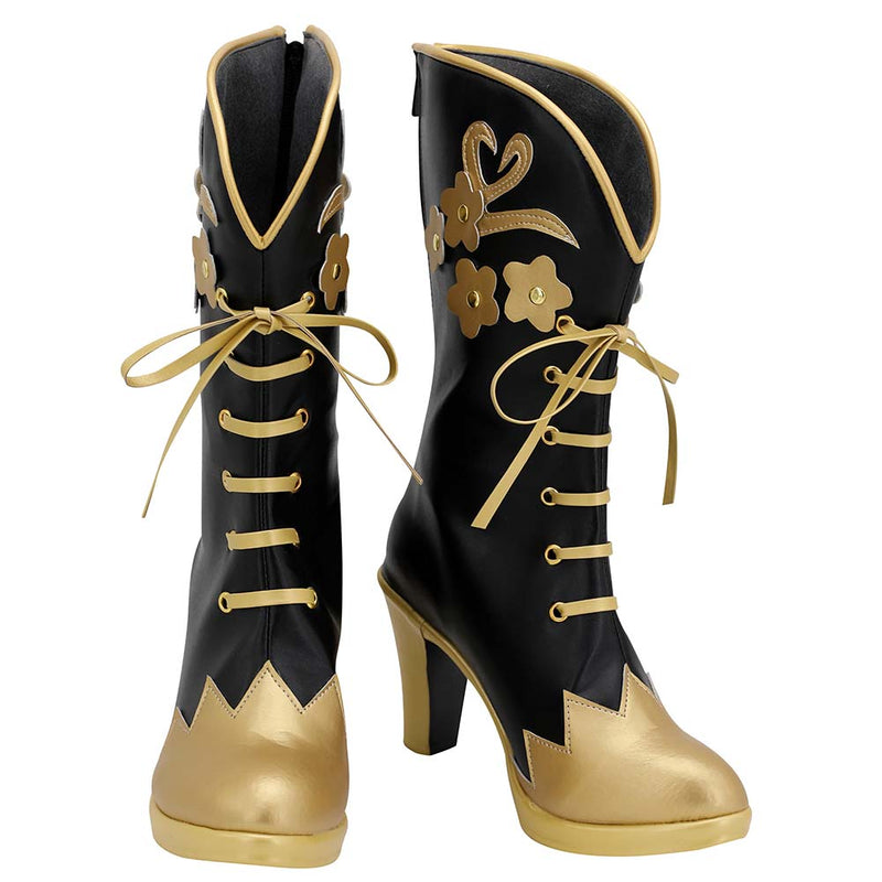 Twisted Wonderland Vil Schoenheit Boots Halloween Costumes Accessory Cosplay Shoes