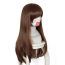 DVA Hana Song cosplay wig Overwatch OW cosplay wig Brown long hair