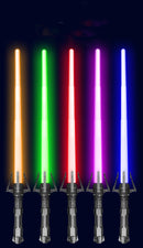 Lightsabers 7 Colors Stretch 2-in-1 LED Laser Toy Halloween Cosplay Accessories