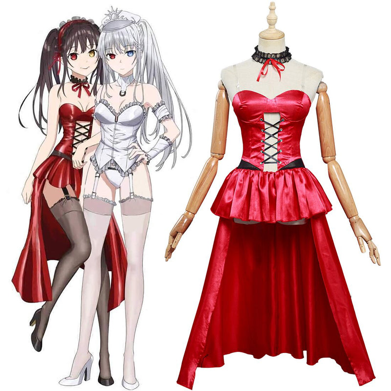 Anime Date A Bullet Tokisaki Kurumi Women Girls Dress Outfits Halloween Carnival Costume Cosplay Costume