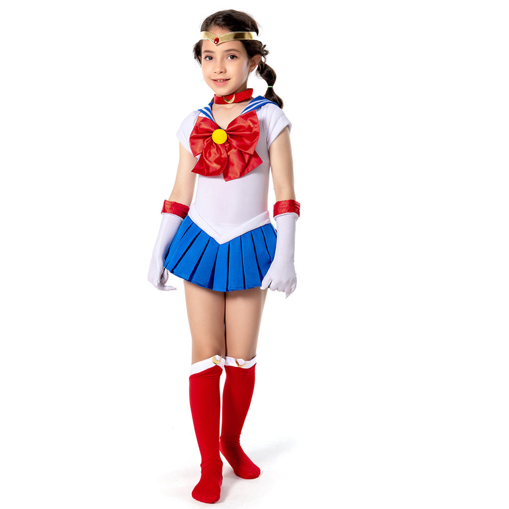 Sailor Moon Sailor Moon/Tsukino Usagi Kids Children Girls Dress Outfits  Cosplay Costume
