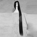 NAKATSUKASA TSUBAKI Long Black Cosplay Wig 120cm