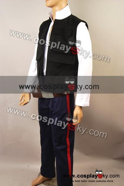 ANH A New Hope Han Solo Vest Shirt Pants Cosplay Costume