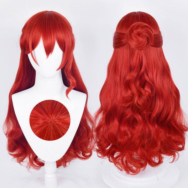 Honkai: Star Rail Himeko Cosplay Wig Heat Resistant Synthetic Hair Carnival Halloween Party Props