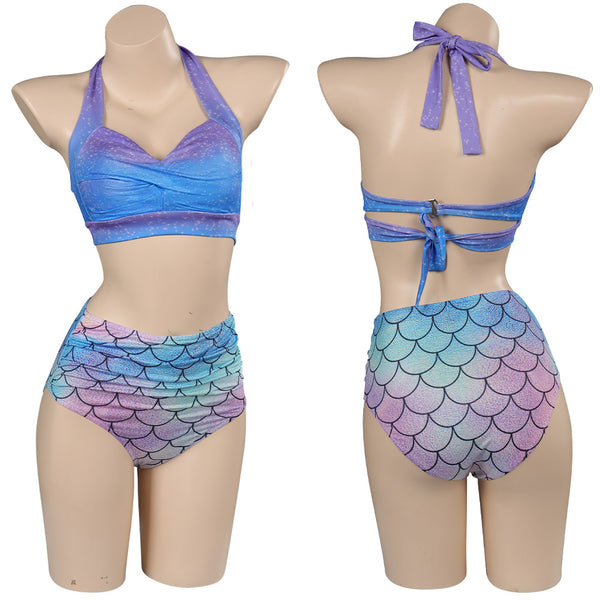 The Little Mermaid Women Swimsuits Cosplay Costume Halloween Carnival Disguise