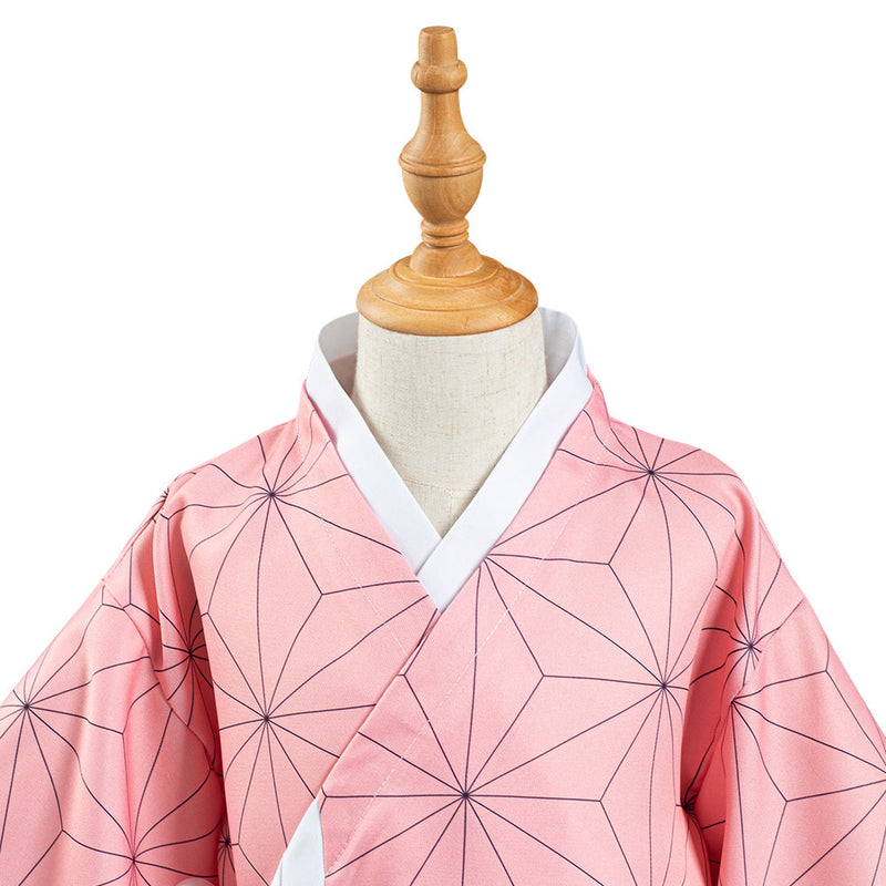 Kamado Nezuko Kids Children Kimono Coat Cosplay Costume