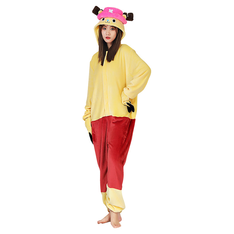 Anime One piece ·Chopper Pajama Adult Unisex Onesies Polyester Sleepwear Pyjamas Halloween Carnival Costume Cosplay Costume