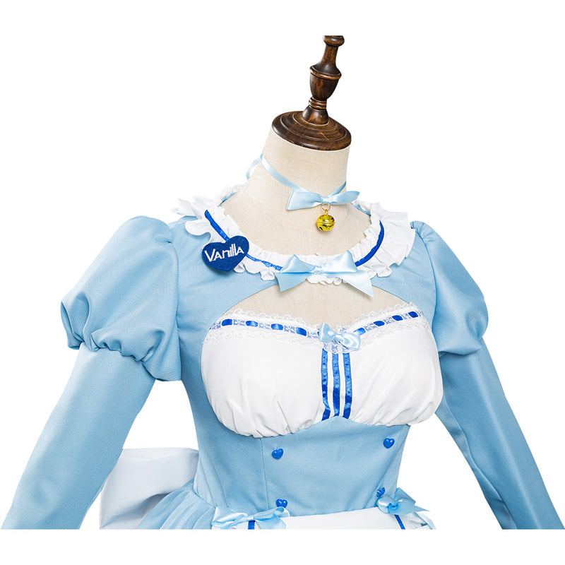 Nekopara Chocola/Vanilla Maid Dress Outfit Halloween Carnival Suit Cosplay Costume