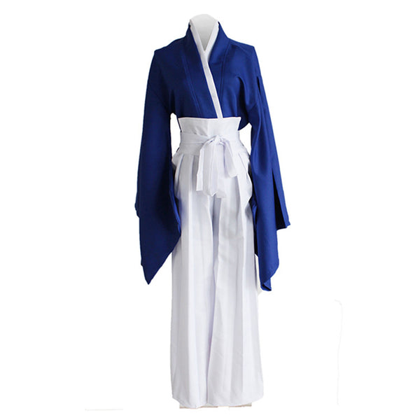 Rurouni Kenshin Himura KENSHIN Blue Kendo Kimono Cosplay Costume