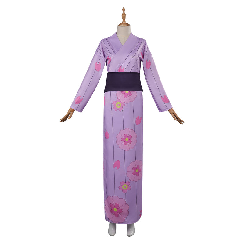 Kanroji Mitsuri Cosplay Costume Kimono Outfits Halloween Carnival Party Disguise Suit