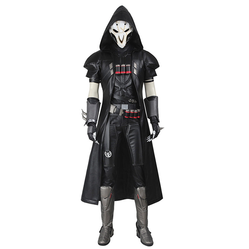 Overwatch OW Reaper/Gabriel Reyes Outfits Halloween Carnival Suit Cosplay Costume