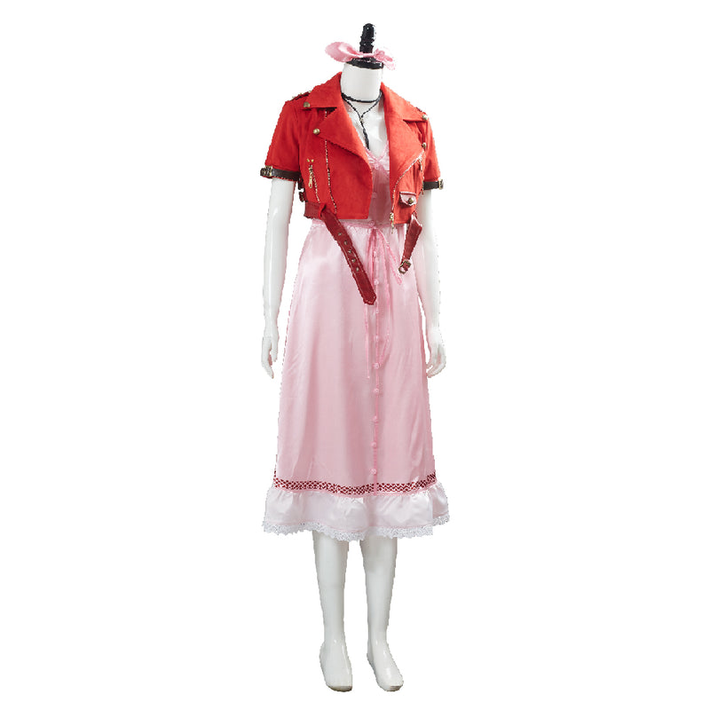 aerith simple pink dress Aerith Pink Dress Ff7 Remake