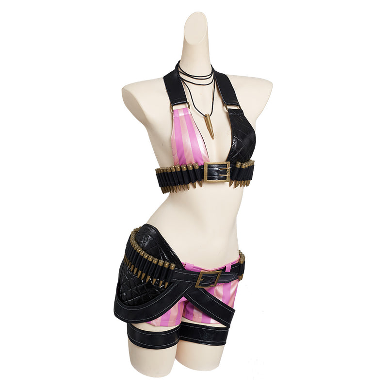 LoL Jinx League of Legends Skin Outfits Halloween Carnival Suit Cosplay Costume