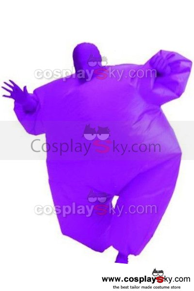 Among Us Adult Size Inflatable Costume Full Body Jumpsuit Purple Version
