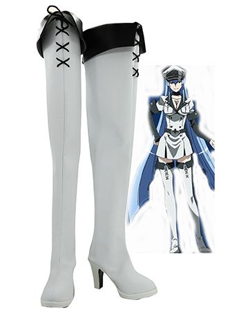 Akame ga KILL! Esdeath Empire General Boots Cosplay Shoes