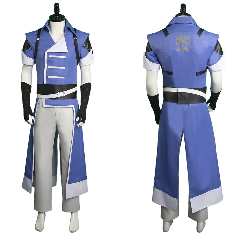 Anime Castlevania: Nocturne Richter Belmont Blue Outfits Party Carnival Halloween Cosplay Costume