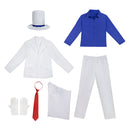 Anime Detective Conan Kaitou Kiddo Kid the Phantom Thief Kid Outfits Party Carnival Halloween Cosplay Costume