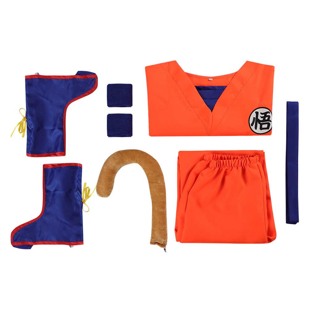 Anime Dragon Ball Son Goku Kids Children Outfits Party Carnival Halloween Cosplay  Costume