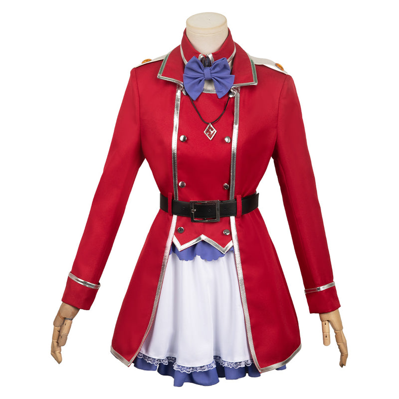 Anime Hikikomari Kyuuketsuki no Monmon Terakomari Gandesblood Red Outfits Party Carnival Halloween Cosplay Costume