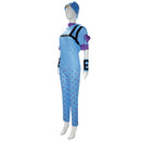 Anime JoJo's Bizarre Adventure Johnny Joestar Blue Women Outfits Halloween Carnival Party Costume
