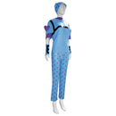 Anime JoJo's Bizarre Adventure Johnny Joestar Blue Women Outfits Halloween Carnival Party Costume