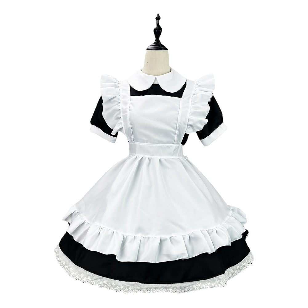 Anime K-ON Akiyama Mio Women Maid Dress Party Carnival Halloween Cospl