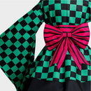 Anime Kamado Tanjiro Women Gress Dress Outfits Party Carnival Halloween Cosplay Costume