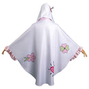 Anime Kanroji Mitsuri White Unisex Ghost Hooded Cape Party Carnival Halloween Cosplay Costume Accessories