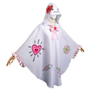 Anime Kanroji Mitsuri White Unisex Ghost Hooded Cape Party Carnival Halloween Cosplay Costume Accessories