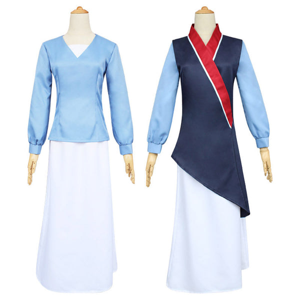 Anime Mulan Kids Children Blue Outfits Party Carnival Halloween Cosplay Costume