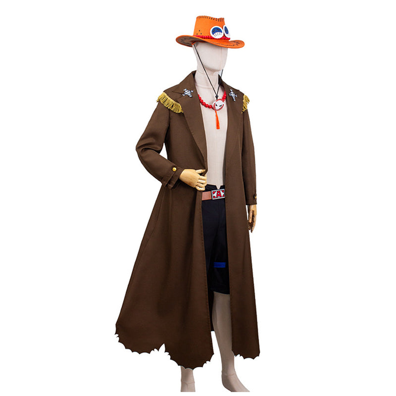 Anime One Piece Ace Outfits Party Carnival Halloween Cosplay Costume