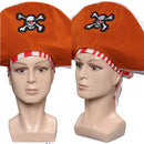 Anime One Piece Buggy Yellow Unisex Pirate Hat Cap Headgear Party Carnival Halloween Cosplay Costume Accessories
