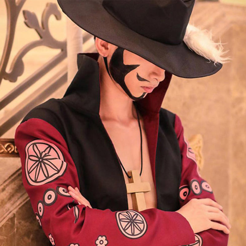Anime One Piece Dracule Mihawk Outfits Party Carnival Halloween Cosplay Costume