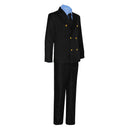 Anime One Piece Sanji Blue Shirt Pants Outfits Halloween Carnival Party Disguise Costume