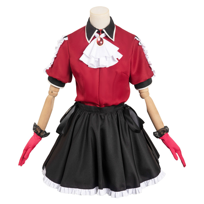 Anime OSHI NO KO Cosplay  Arima Kana Singing Children Kids Red Outfits Party Carnival Halloween Cosplay Costume