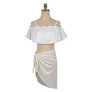 Anime OSHI NO KO Hoshino Ai Girl Women White Dress Party Carnival Halloween Cosplay Costume